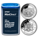 2020 Somalia 1 oz Silver Elephant (20-Coin MintDirect® Tube) 2020 Somalia 1 oz Silver Elephant (20-Coin MintDirect® Tube)